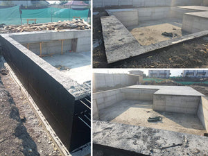 Hidroizolatie fundatie si turnare placa cota zero vila pe structura metalica thumbnail