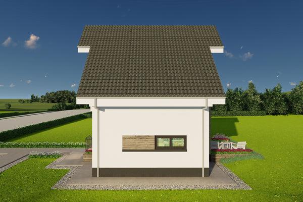 Ilustratie 3D detaliata volumetrie cladire rezidentiala moderna