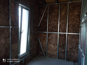 Inchideri pereti interiori casa P+1E etapa umpluturii cu vata minerala thumbnail