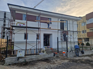 Lucrari de finisare fatada cu caramida aparenta pe structura metalica thumbnail