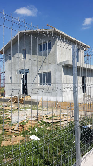 Masa de spaclu fatada proiect casa metalica in Domnesti thumbnail