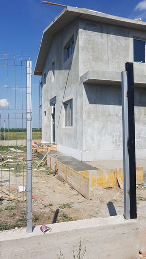Masa de spaclu fatada proiect casa metalica in Domnesti thumbnail
