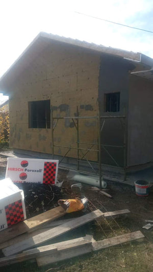 Masa de spaclu si montaj acoperis casa metalica parter 84 mp thumbnail