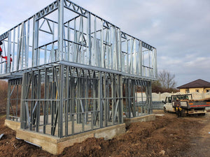 Model de casa 155mp montaj structura metalica etaj thumbnail