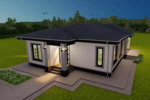 Model de casa frumoasa din caramida sau bca cu proportii echilibrate si atragatoare thumbnail