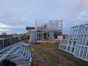Montaj casa pe structura metalica cu etaj 134 mp in provincie thumbnail