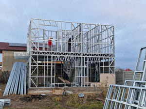 Montaj casa pe structura metalica cu etaj 134 mp in provincie thumbnail