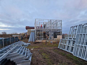 Montaj casa pe structura metalica cu etaj 134 mp in provincie thumbnail