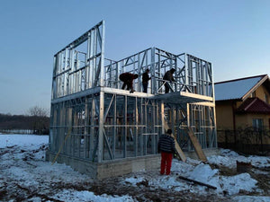 Montaj etaj casa cu schelet metalic de 162 mp in Snagov thumbnail