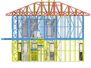 Montaj ferme acoperis pentru casa constructie metalica in Snagov thumbnail