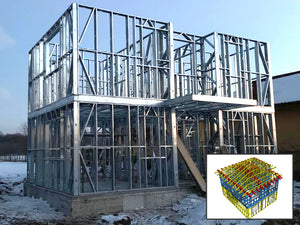 Montaj etaj casa cu schelet metalic de 162 mp in Snagov thumbnail
