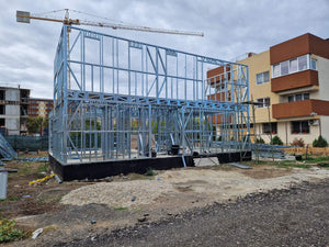 Montaj etaj structura metalica usoara proiect de casa P+1E thumbnail