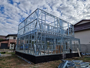 Montaj etaj structura metalica usoara proiect de casa P+1E thumbnail