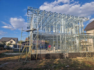 Montaj etaj structura metalica usoara proiect de casa P+1E thumbnail