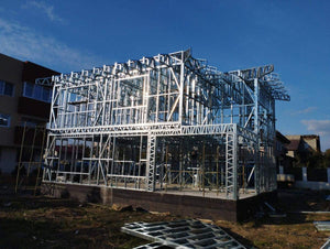 Montaj etaj structura metalica usoara proiect de casa P+1E thumbnail