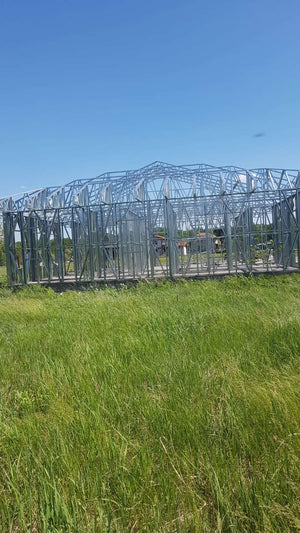 Montaj ferme metalice acoperis proiect de casa in Snagov 320 mp thumbnail
