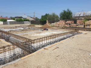 Montaj grinzi armare fundatie pentru casa pe zidarie 386mp in Bucuresti thumbnail