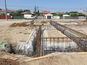 Montaj grinzi armare fundatie pentru casa pe zidarie 386mp in Bucuresti thumbnail