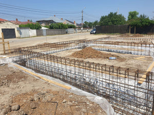 Montaj grinzi armare fundatie pentru casa pe zidarie 386mp in Bucuresti thumbnail