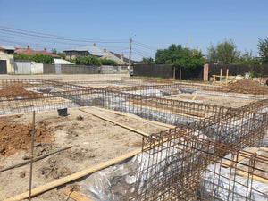 Montaj grinzi armare fundatie pentru casa pe zidarie 386mp in Bucuresti thumbnail