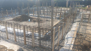 Montaj grinzi armare fundatie pentru casa pe zidarie 386mp in Bucuresti thumbnail