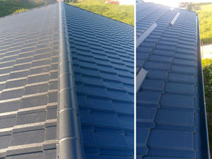 Montaj invelitoare din tigla metalica pe acoperis casa construita in Berceni thumbnail