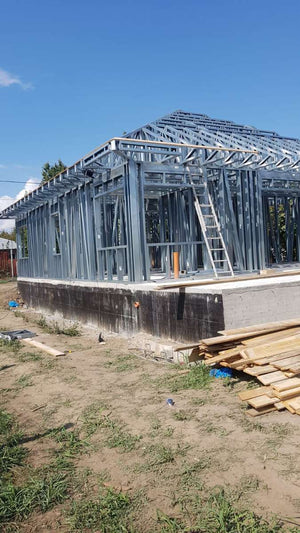 Montaj structura metalica pentru proiect de casa in Galati thumbnail