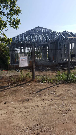 Montaj structura metalica pentru proiect de casa in Galati thumbnail