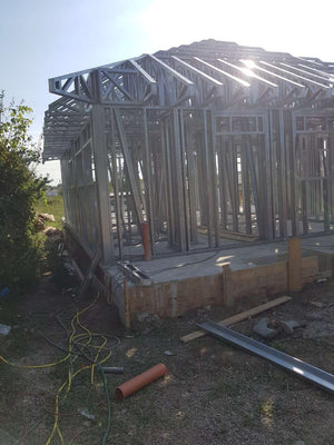 Montaj structura metalica pentru proiect de casa in Galati thumbnail