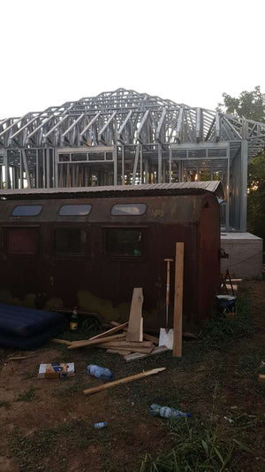 Montaj structura metalica pentru proiect de casa in Galati thumbnail