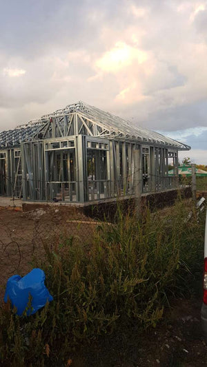 Montaj structura metalica pentru proiect de casa in Galati thumbnail