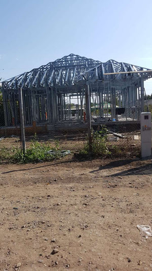 Montaj structura metalica pentru proiect de casa in Galati thumbnail
