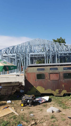 Montaj structura metalica pentru proiect de casa in Galati thumbnail