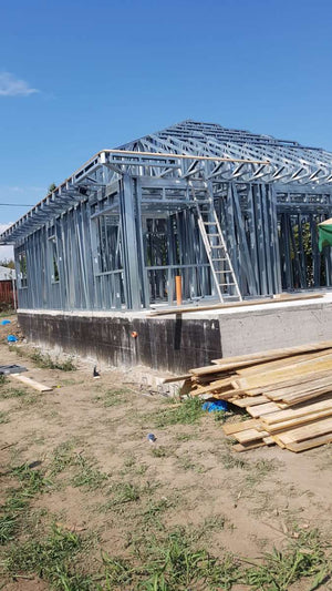 Montaj structura metalica pentru proiect de casa in Galati thumbnail