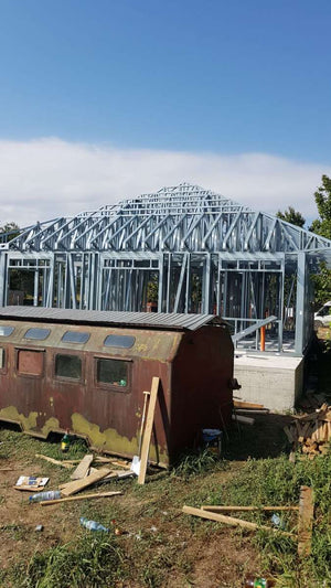 Montaj structura metalica pentru proiect de casa in Galati thumbnail
