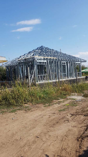 Montaj structura metalica pentru proiect de casa in Galati thumbnail