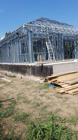 Montaj structura metalica pentru proiect de casa in Galati thumbnail