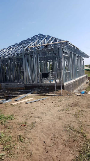 Montaj structura metalica pentru proiect de casa in Galati thumbnail