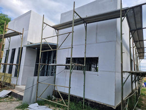 Montaj strat fibrociment pereti si constructie acoperis casa in Snagov thumbnail