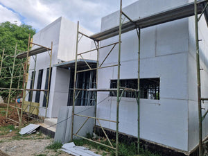 Montaj strat fibrociment pereti si constructie acoperis casa in Snagov thumbnail