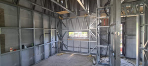 Montaj strat fibrociment pereti si constructie acoperis casa in Snagov thumbnail