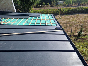 Montaj strat fibrociment pereti si constructie acoperis casa in Snagov thumbnail