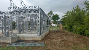 Montaj structura metalica pentru proiect de casa fireproof Saftica thumbnail