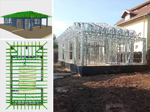 Montaj structura metalica acoperis casa doar parter in Ilfov thumbnail