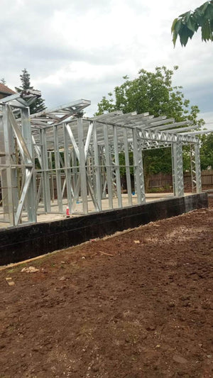 Montaj structura metalica acoperis casa doar parter in Ilfov thumbnail