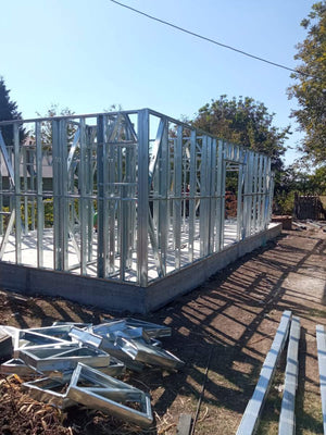 Montaj structura metalica casa parter 84 mp in Sinesti thumbnail