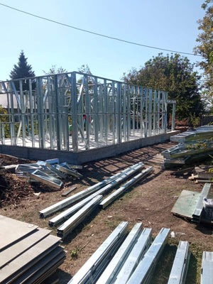Montaj structura metalica casa parter 84 mp in Sinesti thumbnail