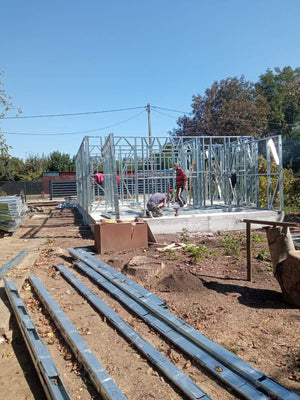 Montaj structura metalica casa parter 84 mp in Sinesti thumbnail