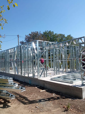 Montaj structura metalica casa parter 84 mp in Sinesti thumbnail