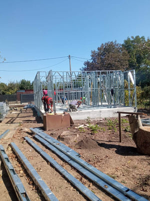 Montaj structura metalica casa parter 84 mp in Sinesti thumbnail